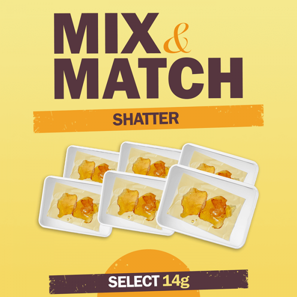 Freshly Rated Cannabis Shatter Mix & Match 14 for $200