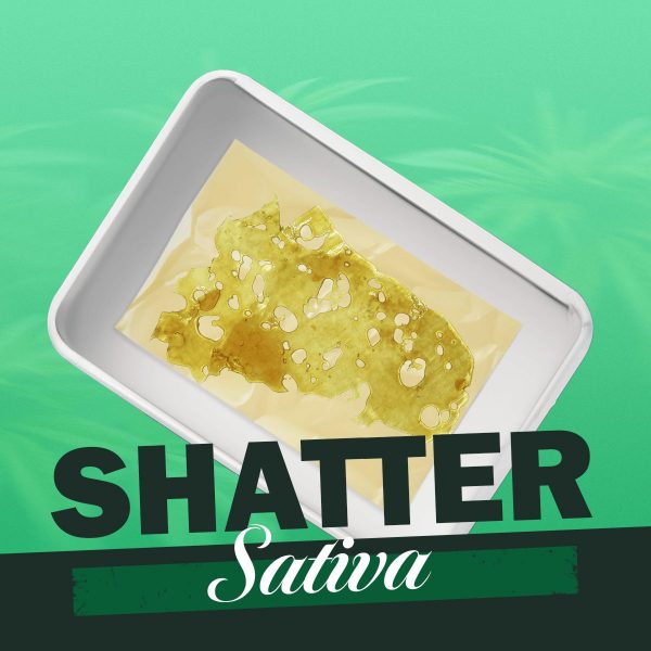 Freshly Rated Cannabis Shatter - 1g Blueberry Haze (Sativa) - 1 gram