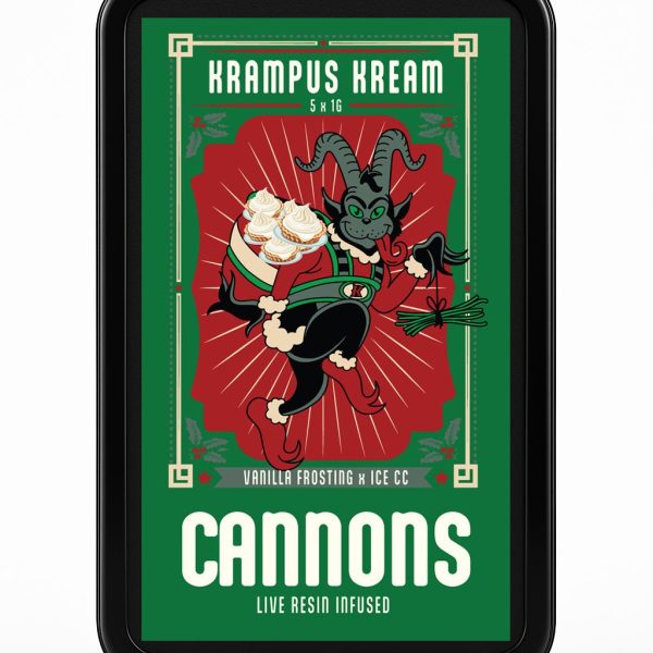 Cannons – Krampus Kream Live Resin 5-Pack Pre Roll - (Hybrid)