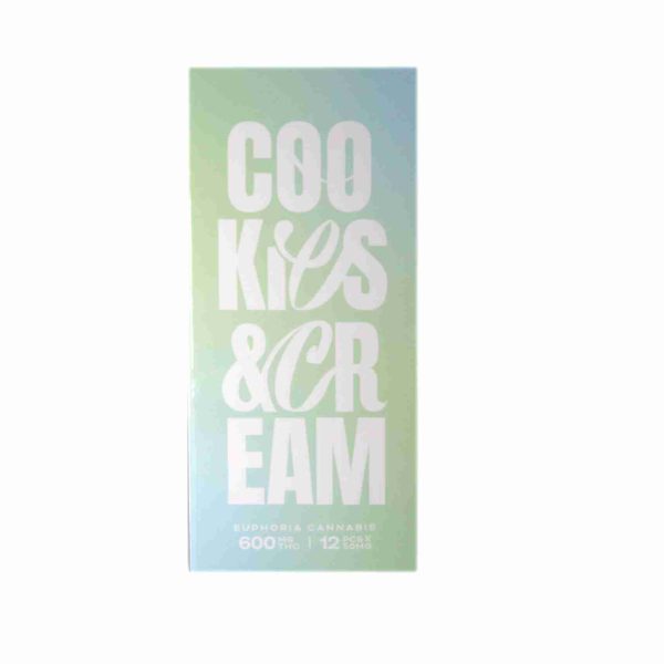 600mg THC chocolate edible cookies and cream bar cannabis infused milk chocolate