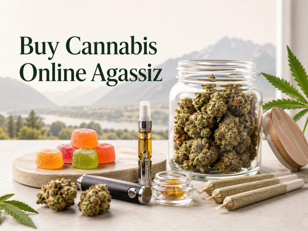 buy cannabis online Agassiz BC premium flower concentrates edibles vape pre-rolls