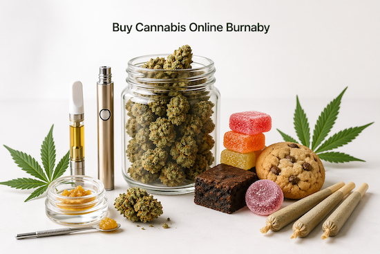 buy cannabis online Burnaby BC premium flower concentrates edibles vape pre-rolls