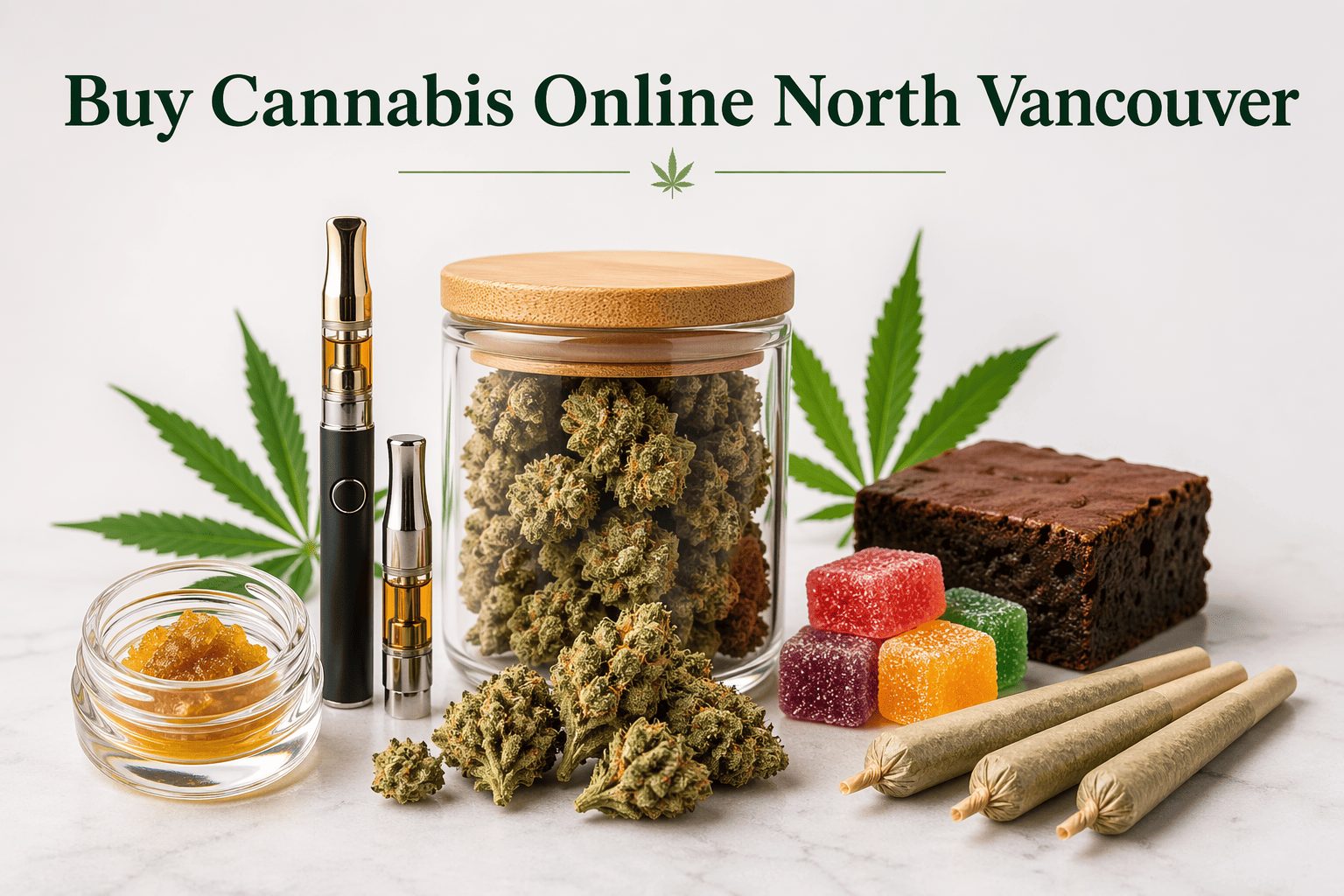 Cannabis flower, edibles and vape products for delivery in North Vancouver BC