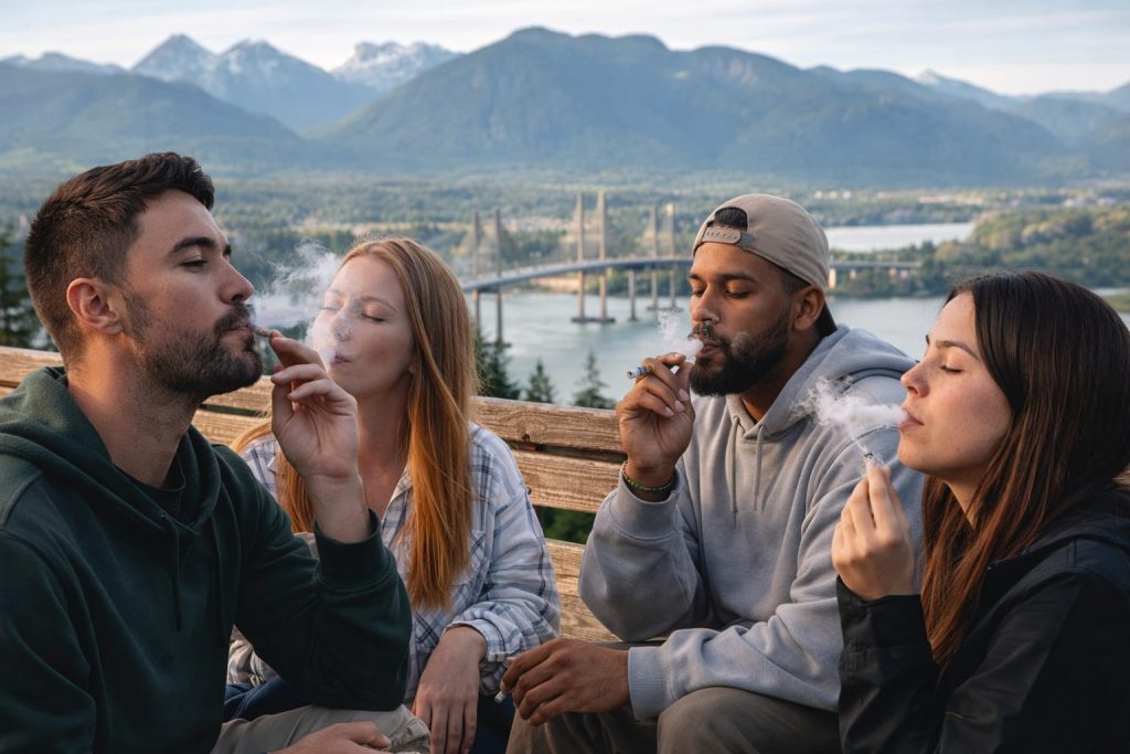 cannabis delivery Maple Ridge BC customers enjoying weed same day delivery service