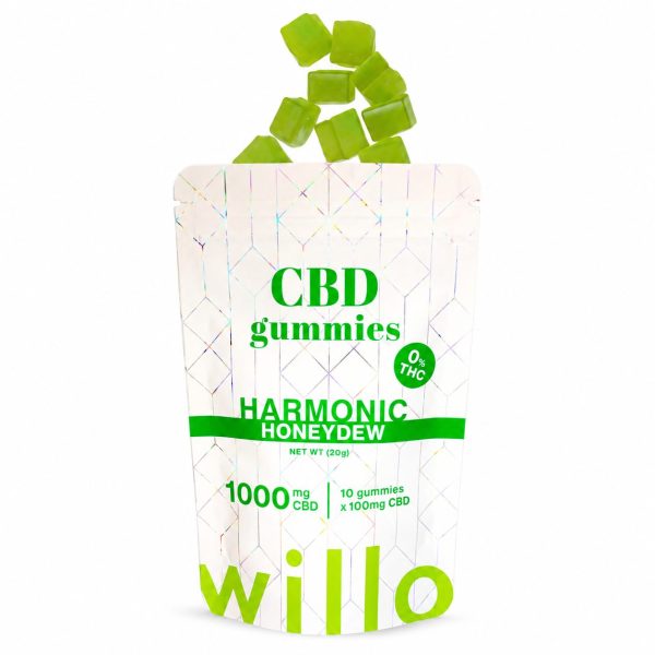 Willo 1000mg CBD Gummies with 0% THC in multiple flavours