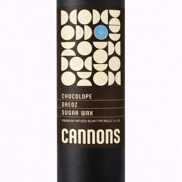Cannons Chocolope x Oreoz Sugar Wax infused pre-roll tube, 2x 1g