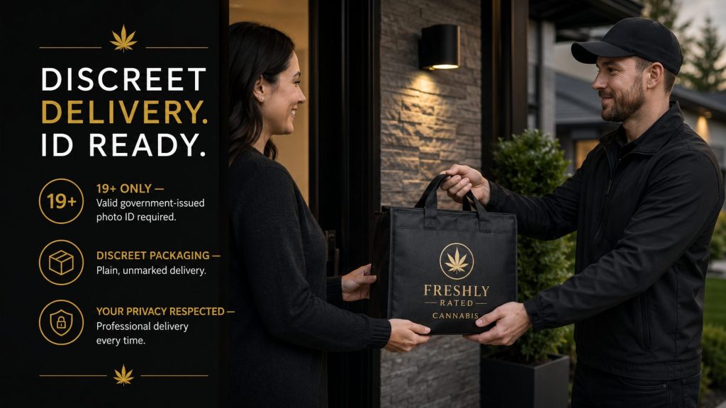 Discreet cannabis delivery in Surrey BC with ID required