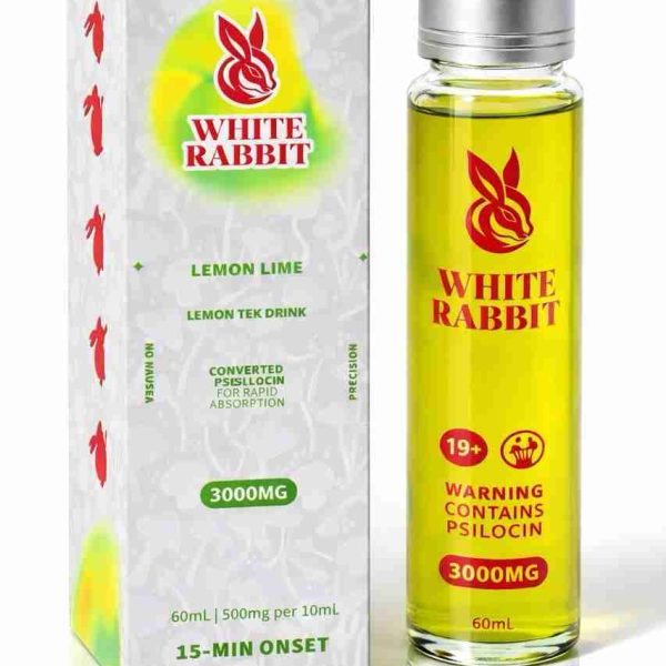 White Rabbit Mushroom Drink Lemon Lime 3000mg 60ml bottle
