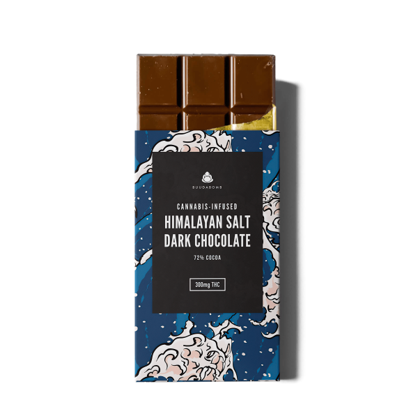 Buddabomb Himalayan Salt Dark Chocolate 300mg THC edible
