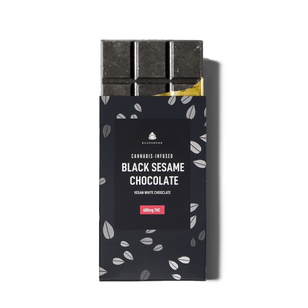 Buudabomb Black Sesame White Chocolate 600mg THC edible