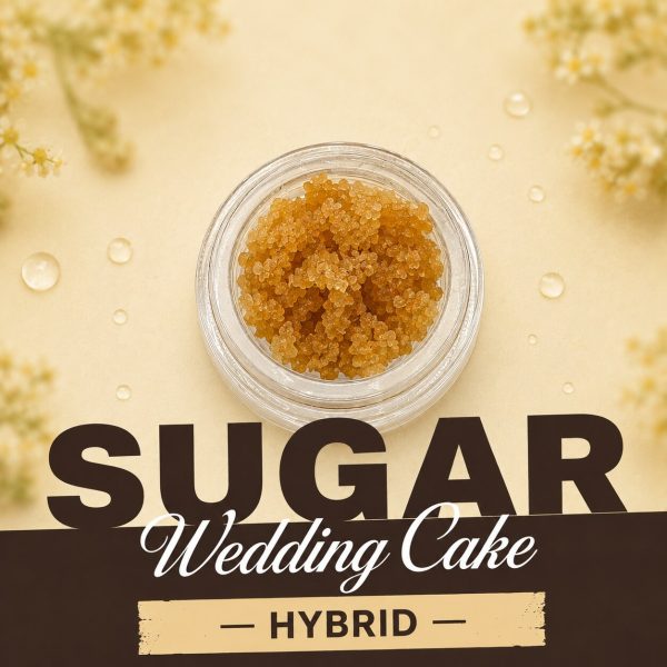 Wedding Cake Sugar hybrid cannabis concentrate